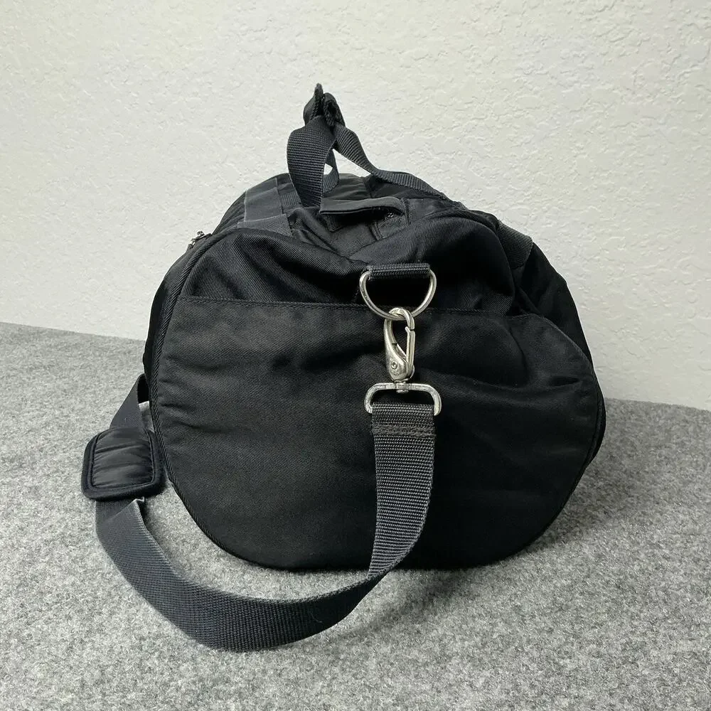 Vintage Polo Sport Ralph Lauren Large Black Duffle Gym Travel Weekender